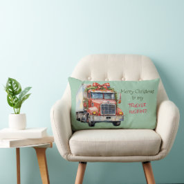 Vrolijk kerstfeest voor mijn TRUCKER MAN Kussen