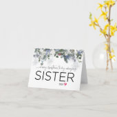 Vrolijk kerstfeest voor mijn zuster Cute Sibling X Kaart (Gele Bloem)