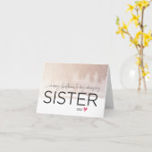 Vrolijk kerstfeest voor mijn zuster Cute Sibling X Kaart (Gele Bloem)