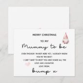 VROLIJK KERSTFEEST VOOR MUMMIE OM VAN BUMP KAART T (Voorkant / Achterkant)