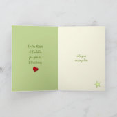 Vrolijk kerstfeest voor oma en oma feestdagen kaart (Binnen)