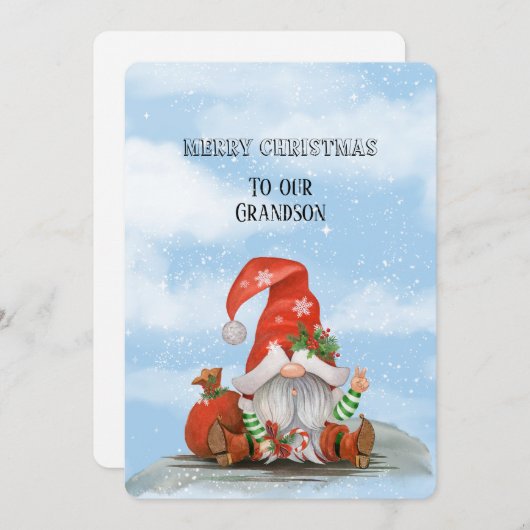 Vrolijk kerstfeest voor onze kleinzoon (Voorkant / Achterkant)