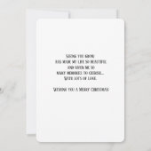 Vrolijk kerstfeest voor onze kleinzoon (Achterkant)