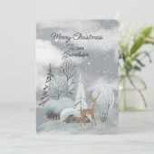 Vrolijk kerstfeest voor onze kleinzoon (Staand voorkant)