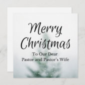 Vrolijk kerstfeest voor onze lieve pastoor en past feestdagenkaart (Voorkant / Achterkant)