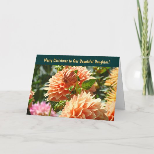 Vrolijk kerstfeest voor onze mooie dochter! Kaarte Feestdagen Kaart (Voorkant)