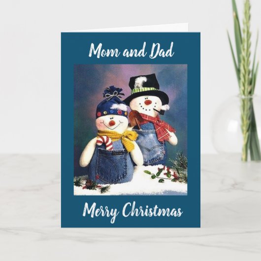 VROLIJK KERSTFEEST VOOR OUDERS DIE "GOLFEN" KAART (Voorkant)