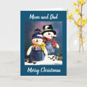 VROLIJK KERSTFEEST VOOR OUDERS DIE "GOLFEN" KAART (Gele Bloem)