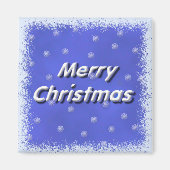 Vrolijk kerstfeest vorst magneet (Voorkant)