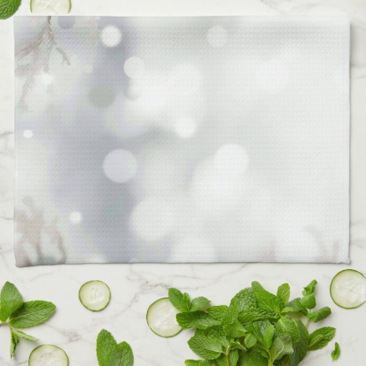 Vrolijk kerstfeest-vorst traditionele vogel theedoek (Gevouwen)