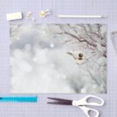 Vrolijk kerstfeest-vorst traditionele vogel tissuepapier (Craft)