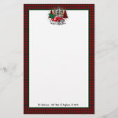 Vrolijk kerstfeest vrachtwagen en bomen briefpapier (Voorkant)