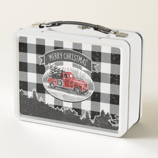 Vrolijk kerstfeest  vrachtwagen White Buffalo Pset (Achterkant)