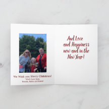 Vrolijk Kerstfeest Vrede en Veiligheid met Foto