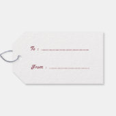 Vrolijk Kerstfeest Vreugde Schattige Franse Bulldo Cadeaulabel (Achterkant Horizontaal)