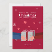 vrolijk kerstfeest | Vreugde van het geven van gro Kaart (Voorkant)