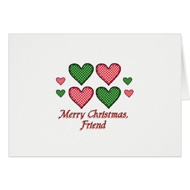 Vrolijk kerstfeest, vriend (Voorkant Horizontaal)