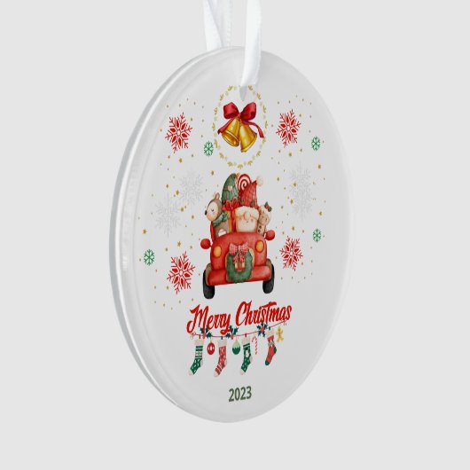 Vrolijk kerstfeest vrienden. ornament (voorkant)