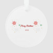 Vrolijk kerstfeest vrienden. ornament (achterkant)