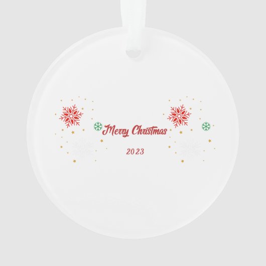 Vrolijk kerstfeest vrienden. ornament (achterkant)