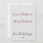 Vrolijk Kerstfeest Vrolijk Kat-Mas Kat Boom Feestdagenkaart (Achterkant)