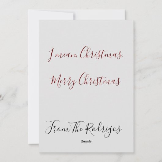 Vrolijk Kerstfeest Vrolijk Kat-Mas Kat Boom Feestdagenkaart (Achterkant)