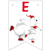 Vrolijk kerstfeest - Vrolijk kerstfeest Beren Vlaggetjes (Derde vlag)