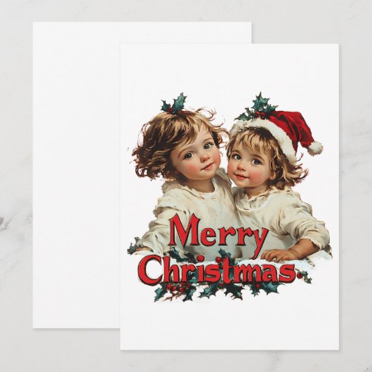 Vrolijk kerstfeest - Vrolijk kerstfeest met Schatt Kaart (Voorkant / Achterkant)