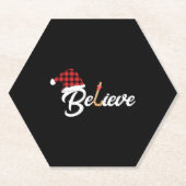 Vrolijk Kerstfeest Vrolijk Kerstfeest Vrolijk Kers Kartonnen Onderzetters (Voorkant)