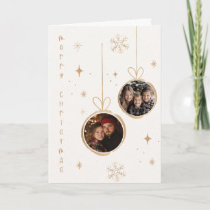 Vrolijk kerstfeest vrolijke fotokaart kaart