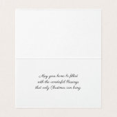 Vrolijk Kerstfeest - Vrouw Kardinaal Kaart (Binnenkant ongevouwen)