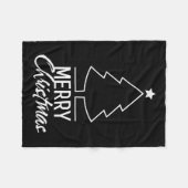 Vrolijk kerstfeest Vrouwen Mannen Kinder jongens M Fleece Deken (Voorkant (Horizontaal))