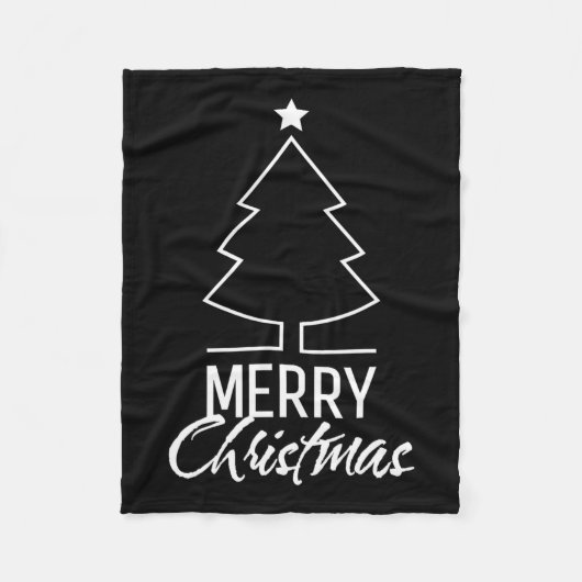 Vrolijk kerstfeest Vrouwen Mannen Kinder jongens M Fleece Deken (Voorkant)