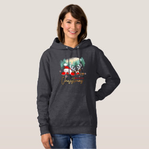 Vrolijk kerstfeest   Vrouwenhoodie Hoodie