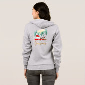 Vrolijk kerstfeest | Vrouwenvogel Hoodie (Achterkant volledig)