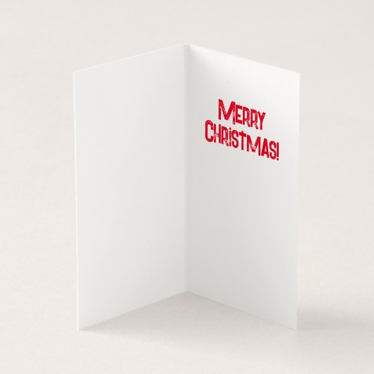 Vrolijk kerstfeest Waarom sneeuwt het hier altijd? Kaart (Binnen)