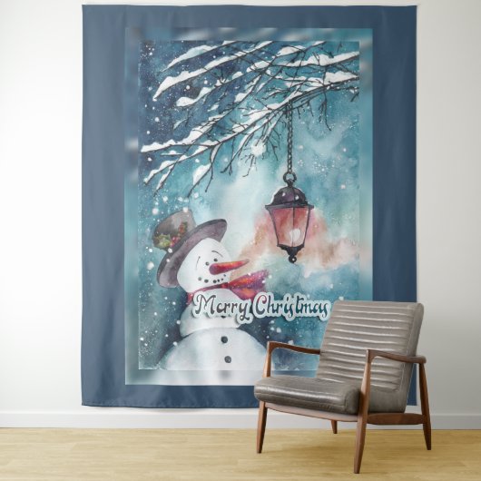 Vrolijk kerstfeest wandkleed (In situ)