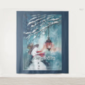 Vrolijk kerstfeest wandkleed (Voorkant)