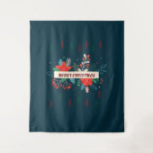 Vrolijk kerstfeest wandkleed (Voorkant)