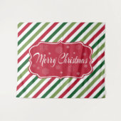 Vrolijk kerstfeest wandkleed (Voorkant (horizontaal))