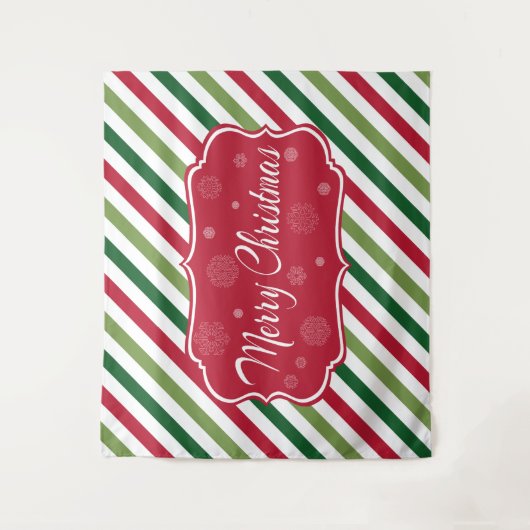 Vrolijk kerstfeest wandkleed (Voorkant)