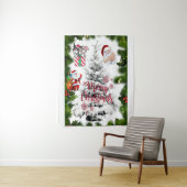 Vrolijk kerstfeest wandkleed (In situ)