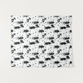 Vrolijk kerstfeest! wandkleed (Voorkant (horizontaal))