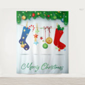 Vrolijk kerstfeest  wandkleed (Voorkant)