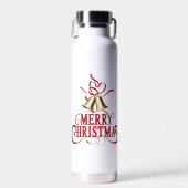 Vrolijk kerstfeest waterfles (Voorkant)