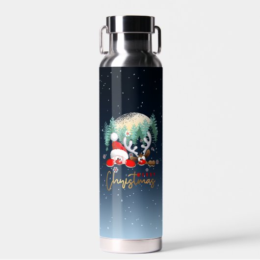 Vrolijk kerstfeest | Waterfles (Voorkant)