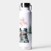 Vrolijk kerstfeest waterfles (Voorkant)