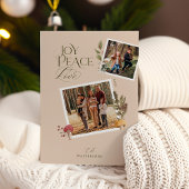 Vrolijk kerstfeest Waterverf bosrijke paddenstoele Feestdagenkaart