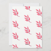 Vrolijk kerstfeest Waterverf Geschilderd Poinsetti Feestdagenkaart (Achterkant)