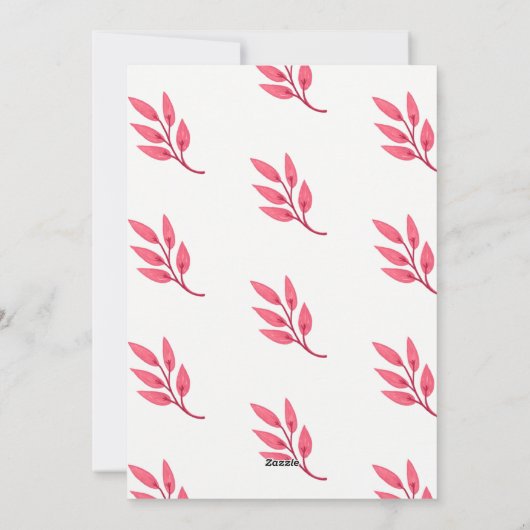 Vrolijk kerstfeest Waterverf Geschilderd Poinsetti Feestdagenkaart (Achterkant)